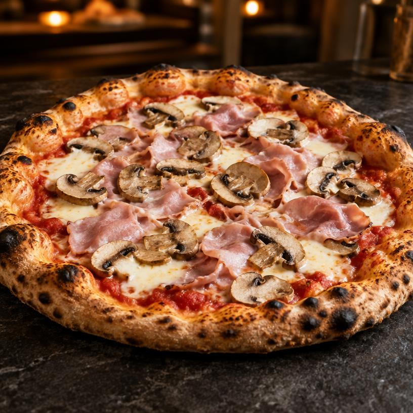 Imagine reprezentativă pentru Prosciutto e funghi