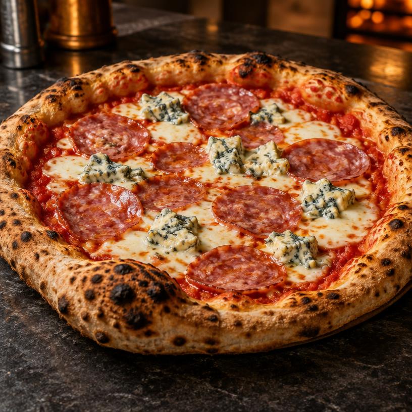 Imagine reprezentativă pentru Salami e gorgonzola
